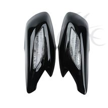 Black Rear View Mirrors Clear Lens Turn Signal compatible with Honda ST1... - $166.60