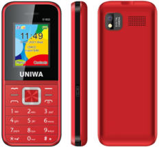 UNIWA E1802 Dual Sim Card Flashlight FM Radio Multimedia 2g Mobile Phone Red - $48.99