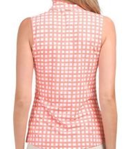 NWT CABANA LIFE Coral Nantucket Sleeveless Mock Golf Tennis Shirt S M L XL image 2