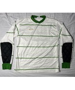 Score Soccer Jersey Adult Size Medium Green &amp; White Long Sleeve Vintage ... - $14.40