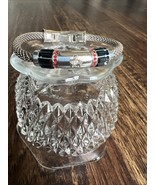 Brighton INDEPENDENCE USA Flag American Crystals Add Charm Bead Bracelet - $25.00