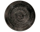 Set of Four (4) ~ Mainstays ~ 10.5&quot; Dia ~ Black Swirl Stoneware Dinner P... - $44.88