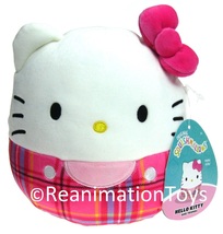 Sanrio Hello Kitty Christmas  Holiday Edition Squishmallows Plaid Plush New - £15.97 GBP