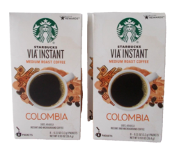 Starbucks Instant Coffee Medium Roast 4 Box X 8 Count = 32 Columbia 02/2023 - £23.35 GBP