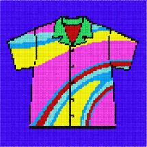 Pepita Needlepoint kit: Tie Dye Shirt, 7&quot; x 7&quot; - £39.97 GBP+