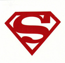 REFLECTIVE Superman fire helmet decal sticker window laptop sizes up to 12&quot; - £2.75 GBP+