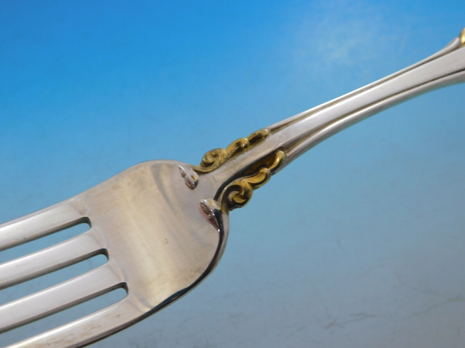Medici Golden Accent by Gorham Sterling Silver Flatware Set 12 Service 50 Pieces Item image 3