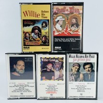 Willie Nelson Cassette Lot Of 5 Tapes Outlaw Country Stoner Rock - £13.03 GBP