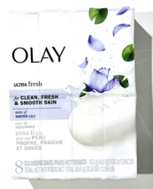 Olay Ultra Fresh Clean Fresh Smooth Notes Of Water Lily 8 Cleansing Bars - £22.72 GBP