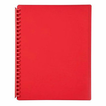 Marbig Refillable Display Book 20 pocket (A4) - Red - $16.32
