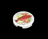 Minifigure Fish Dinner Plate Food 2X2 Round Construction Piece US Seller - $4.98