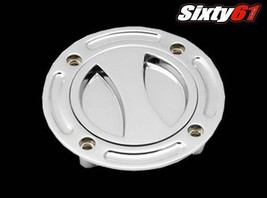GSXR 600 Chrome Gas Cap Suzuki 1993-1999 2000 2001 2002 2003 Fuel Tank K... - $49.56