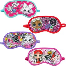 LOL Surprise Girls Sleep Mask Kids Birthday Party Favors Supplies 4 Piece Set - £4.19 GBP