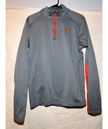 Nike 1/4 Zip Pullover SZ S Therma Fit Gray With Orange Q97 - $376.79 MXN