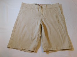Justice Girl&#39;s Youth Size 10 1/2 Shorts Khaki Tan 636 8.5&quot; inseam School... - $20.58
