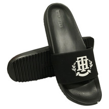 Nwt Tommy Hilfiger Msrp $54.99 Men&#39;s Black Slip On Slides Sandals Size 13 - £23.00 GBP