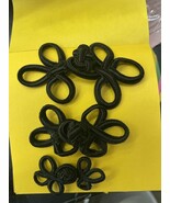 10 pair Chinese frog black closure  cord  button 2 Sizes Small Medium - $130.74 MXN+