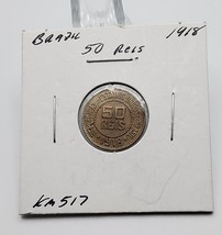 Brazil Coin 50 Reis 1918 km# 517 ~ Circulated - $3.95