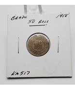 Brazil Coin 50 Reis 1918 km# 517 ~ Circulated - $72.74 MXN