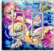 Anime Sexy Manga Girl Little Mermaid Light Switch 2 Gfci Wall Plates Room Decor - £9.32 GBP