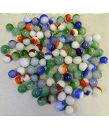 #15774m Vintage Group or Bulk Lot of 100 Mixed Company Patch Marbles - $81.17