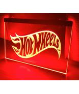 Hot Wheels LED Neon Sign Hang Signs Wall Home Decor, Room, Light Décor Art - £20.77 GBP+