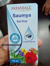 4 x NEW Patanjali Ayurvedic Herbal SAUMYA Eyedrops 10ml Refreshes Tired ... - £8.61 GBP