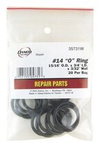 Danco 0.94 in. Dia. x 3/4 in. Dia. Rubber O-Ring 20 pk - $23.58 CAD