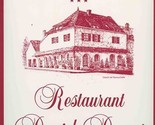 Hotel Restaurant De La Poste Daniel Doucet Signed Charolles France Miche... - $97.02