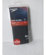 Speedo Adult Solid Silicone Swim Cap New Black Latex Free - $17.23 CAD