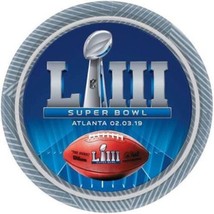 Super Bowl LIII 2019 Atlanta 8 ct 9" Dinner Plates Paper Superbowl 53 - $3.95