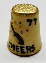 Vintage Thimble Brass Champagne Bottle Cheers - £15.27 GBP