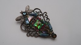 Vintage Mary Demarco DragonFly Brooch 4.6cm - £27.69 GBP