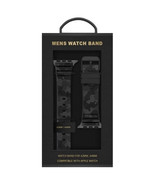 American Exchange Mens Rubber Watch Strap Fits 42/44mm Gray Camo/Gunmetal - $16.72 CAD