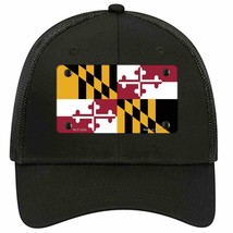 Maryland State Flag Novelty Black Mesh License Plate Hat - £22.80 GBP