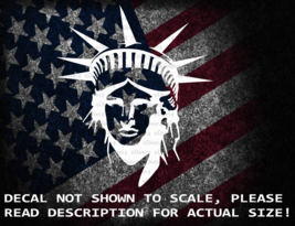 Statue Of Liberty Head Cut Vinyl Decal Sticker US Made US Seller Lady Li... - $6.92+