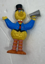 Vtg Big Bird Circus Pvc Figure Sesame Street Ringmaster 3 1/2&quot; Megaphone - $12.04