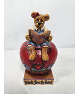 Jim Shore Ms Bookington&#39;s Keepsake Apple Teach From The Heart Enesco Boyds - $39.95