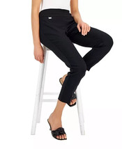 Alfani DEEP BLACK Women&#39;s Petite Tummy-Control Pull-on Skinny Pants, US 6P - £18.67 GBP