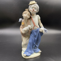 Vintage Lladro Pals For Ever Clown Girl Dogs 7686 Y2K 2000  - $1,790.19 MXN
