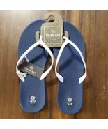 Third Oak Flip Flop Size 11 Sandals USA Navy Blue White Recycled Recyclable - £14.13 GBP