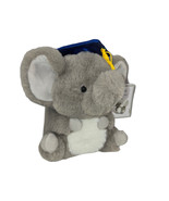 Aurora World Plush Rolly Pet Elliot Elephant Gray Graduation Soft 2021 6&quot; - $7.45