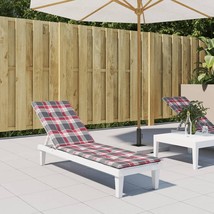  Deck Chair Cushion Red check pattern Oxford fabric (100% polyester) - $119.37 CAD