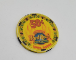 Gaming Poker Chip 50¢  Seminola Hard Rock Hotel Casino - Tampa, FL - $2.96