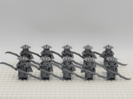 New 10Pcs Mirkwood Elf Palace Guards Double-Bladed Army The Hobbit Minifigures T - £45.90 GBP