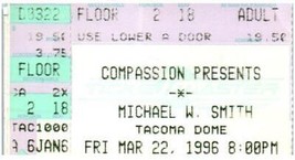 Vintage Michael W.Smith Concerto Ticket Stub Marzo 22 1996 TACOMA Washington - $39.58