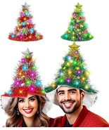 2 Pack LED Christmas Tree Hats Funny Christmas Hats - $23.99