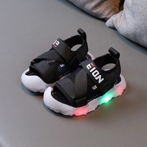Size 21-30 Baby Sandals with Led Lights Luminous Shoes for Kid Boys Girls Summer - £28.43 GBP