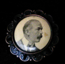 Victorian Mourning Pin Man Whitehead&amp; Hoag Badges July 21,1896 - $30.00