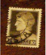 Vintage Used Oute Italiane Augustus Imperator 10  Stamp - NICE COLLECTIB... - £3.10 GBP